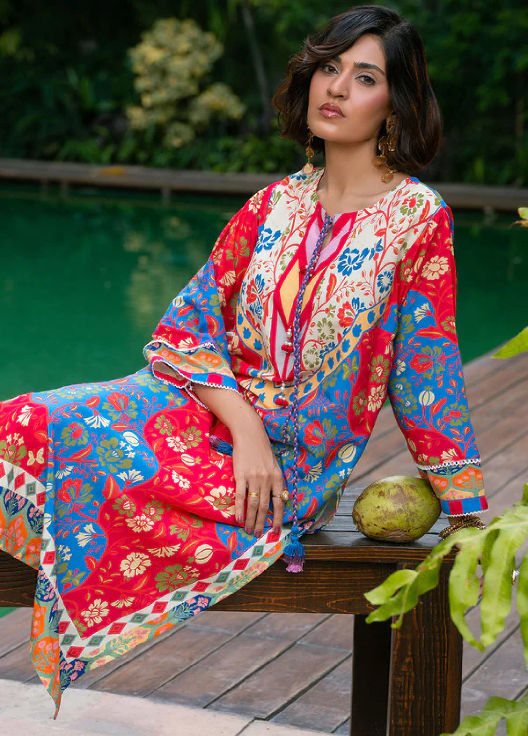 Nairah Women Pret Printed Arabic Lawn Suit NAH26PN Zinnia - Spring Collection