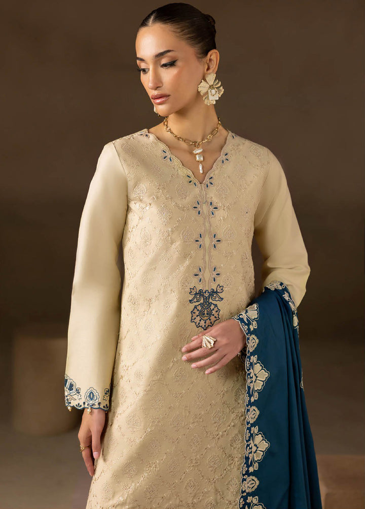 Sareen by Rajbari Unstitched Premium Viscose Chikankari 3 Piece RB25SC D-06 - Winter Collection