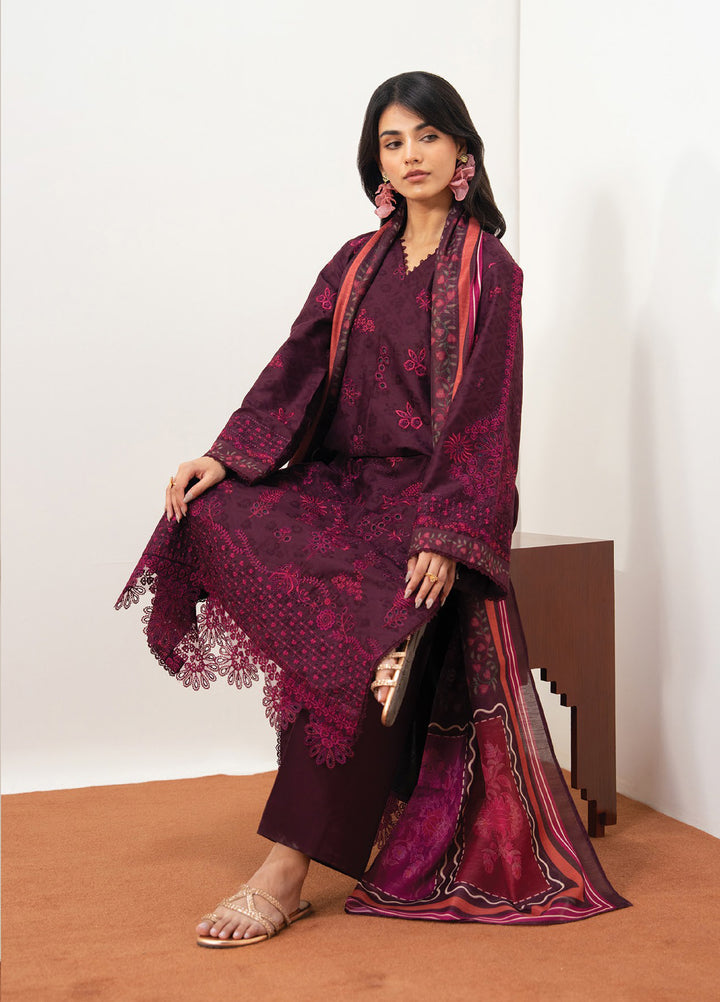 Namah by Xenia Formals Unstitched Embroidered Jacquard Lawn 3 Piece Suit XF26UNL Oceya 03 - Festive Collection