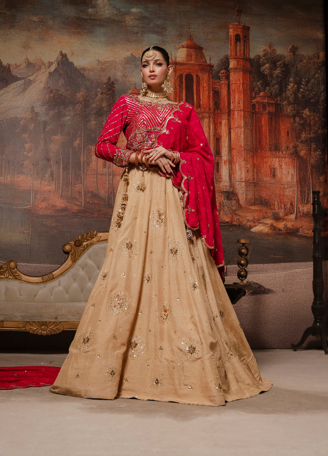 Lia by Miras Women Pret 3 Piece Embroidered Korean Rawsilk RIMZA - Festive Collection