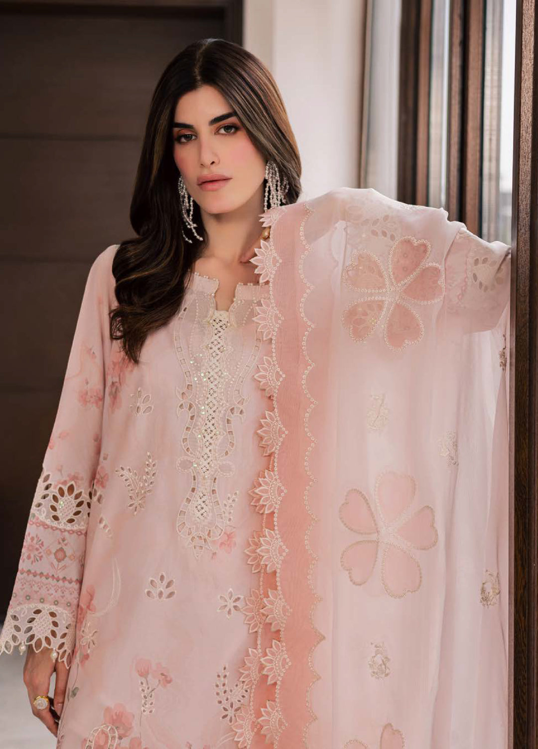 Lily May by Nureh Unstitched Embroidered Lawn 4 Piece Suit NU26ULL NE-261 - Eid Collection