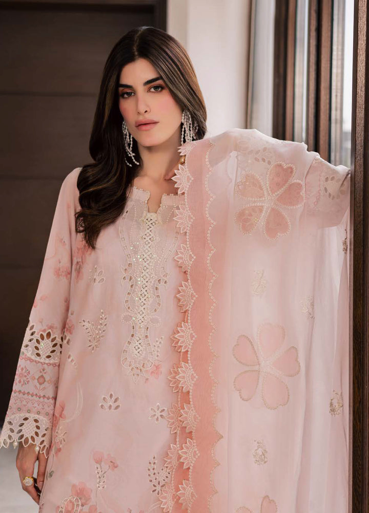 Lily May by Nureh Unstitched Embroidered Lawn 4 Piece Suit NU26ULL NE-261 - Eid Collection