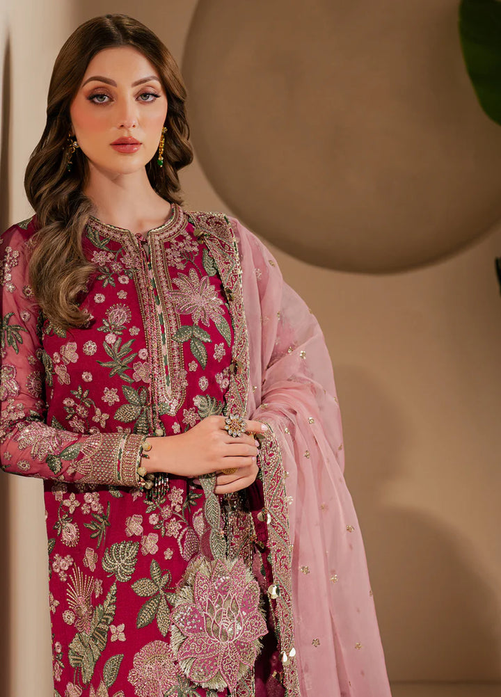 Jazmin Unstitched Chiffon Embroidered Suits 3 Piece JZ25CF JZ-WF25-03 - Festive Collection