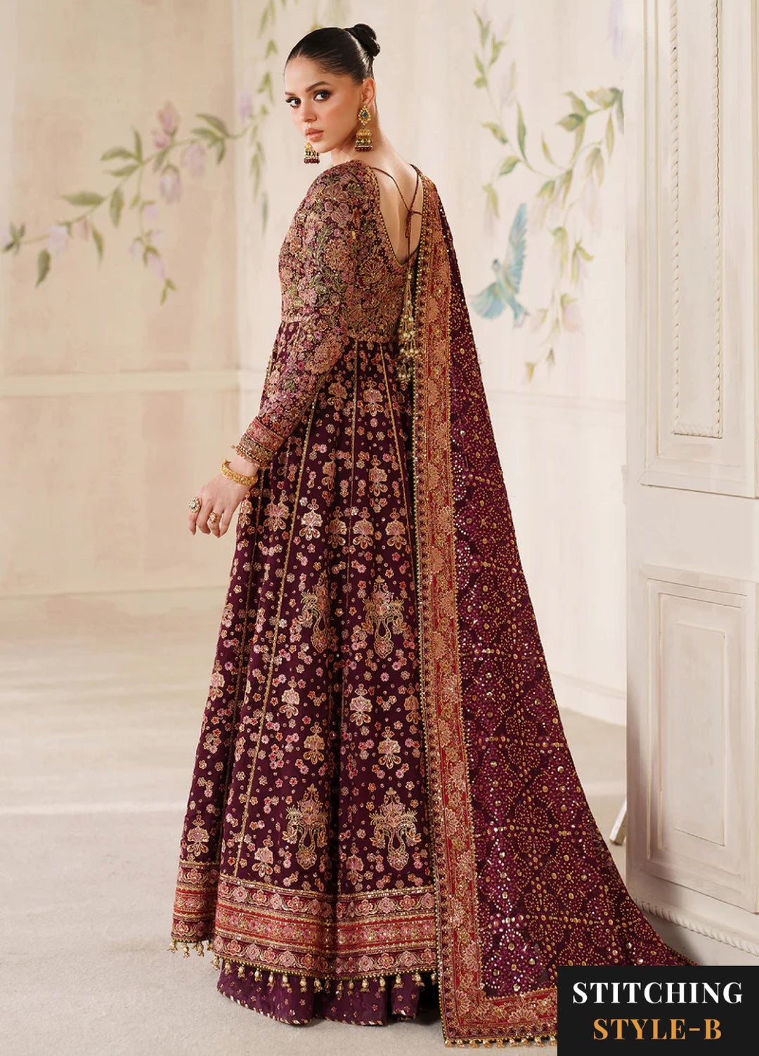 Chantelle by Baroque Unstitched Embroidered Chiffon 3 piece BQ25CF V14- D 05 - Formals Collection