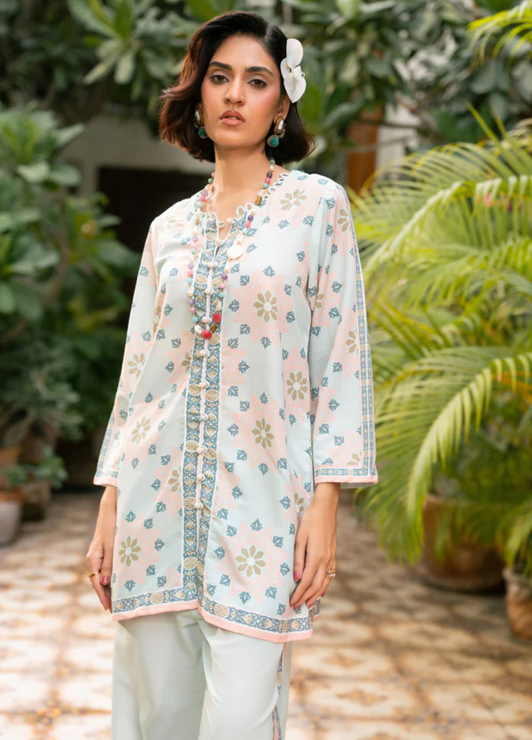 Nairah Women Pret Printed Arabic Lawn Suit NAH26PN Luna - Spring Collection