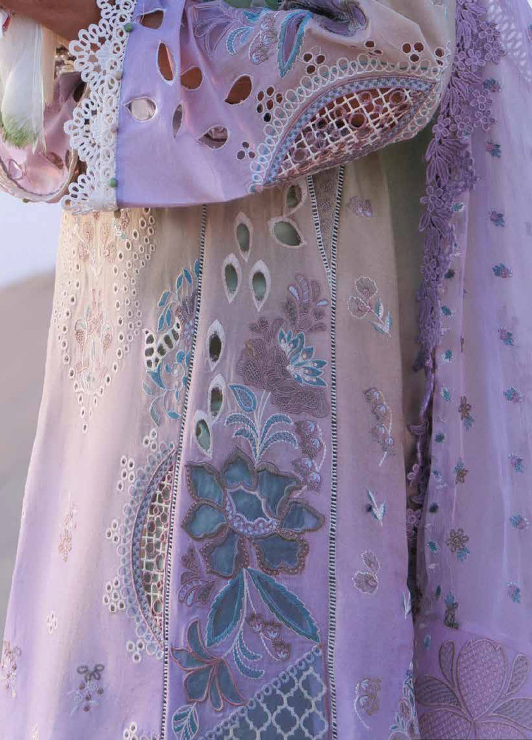 Aman by Nureh Unstitched Embroidered Luxury Lawn 3 Piece Suit NU26UA NE-228 - Festive Collection