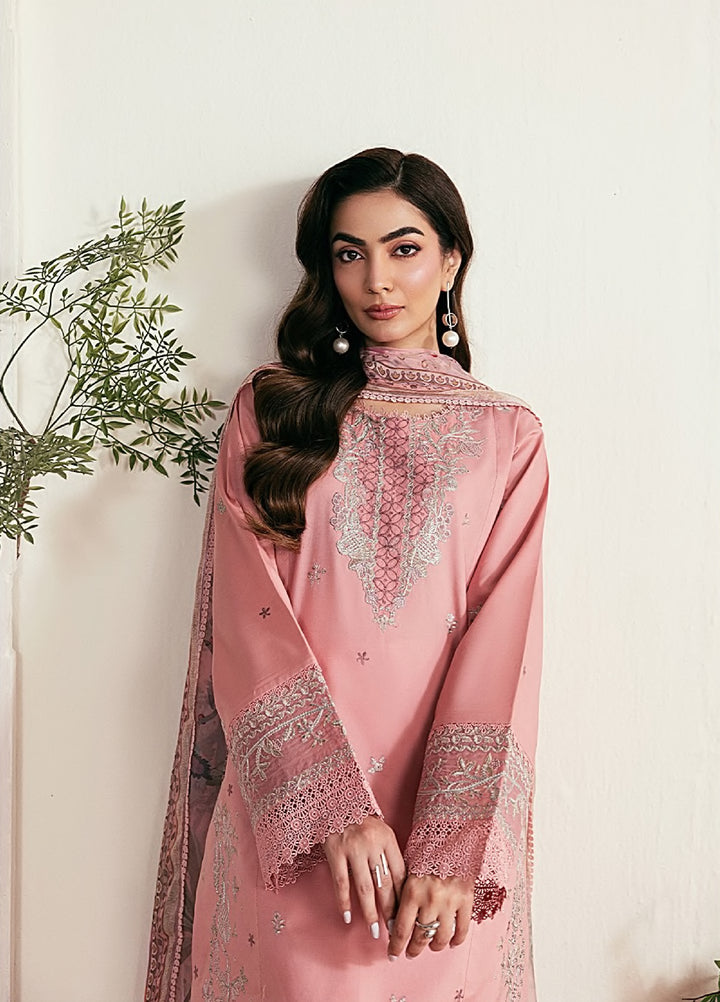 Zync by Florent Unstitched Embroidered Lawn 3 Piece Suit FL26ULZ FZ-1A - Summer Collection