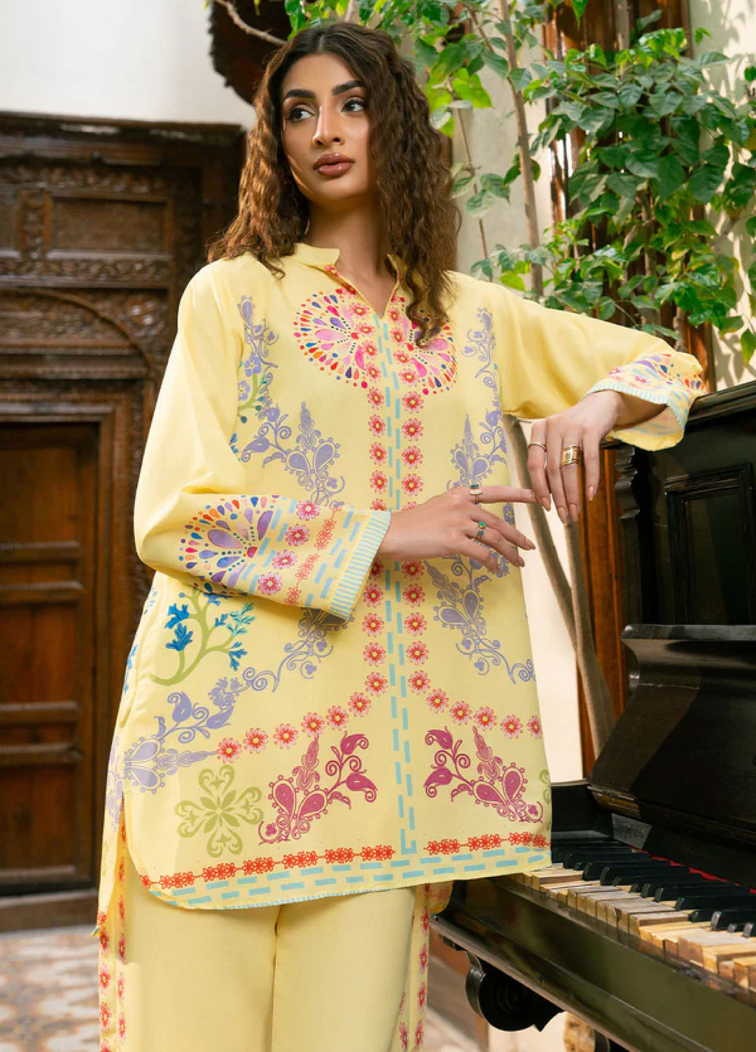 Nairah Women Pret Printed Arabic Lawn Suit NAH26PN Colada - Spring Collection