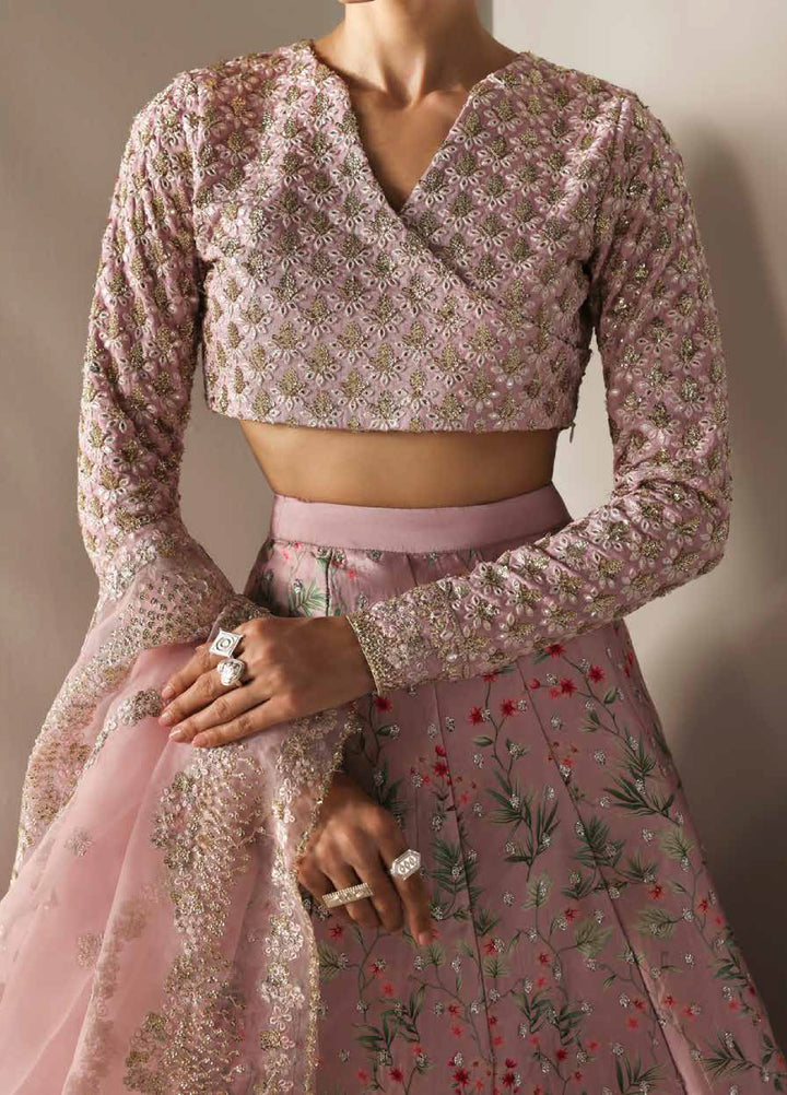 Serein Luxe by Emaan Adeel Unstitched Raw Silk Embroidered Suits 3 Piece EA25SL D-5 Petal Soft - Festive Collection