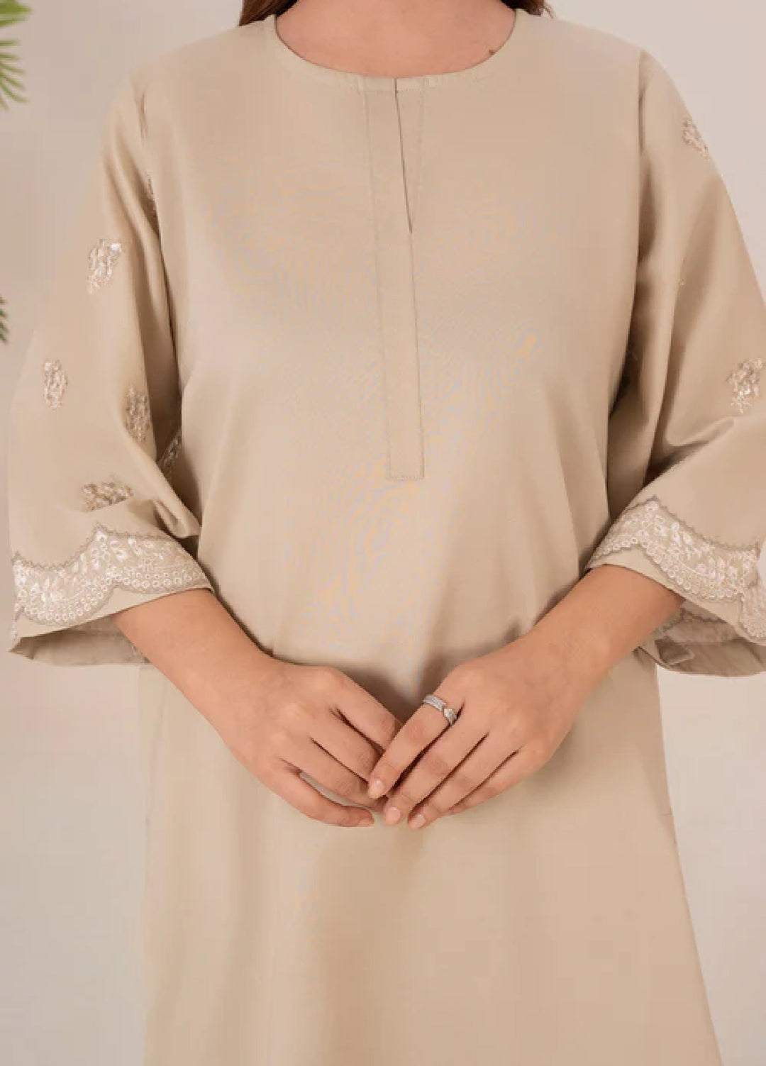 The Basic by Chandan Nagri Women Pret Co Ord Set Lawn Solids 2 Piece Aira - Summer Collection