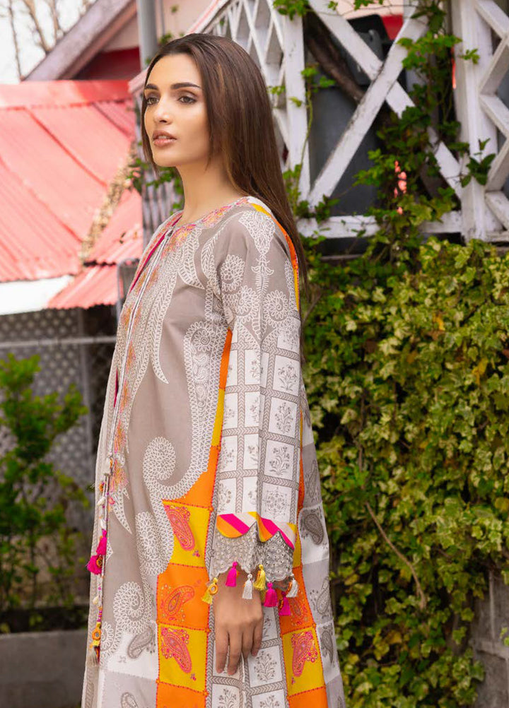 Rang e Bahar by Charizma Unstitched Embroidered Lawn 3 Piece Suit CHR26ULR CRB6-16 - Summer Collection