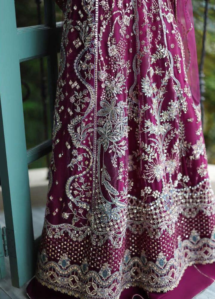 The Muse by Mushq Unstitched Net Embroidered Suits 3 Piece MU26TM Nicole - Wedding Collection