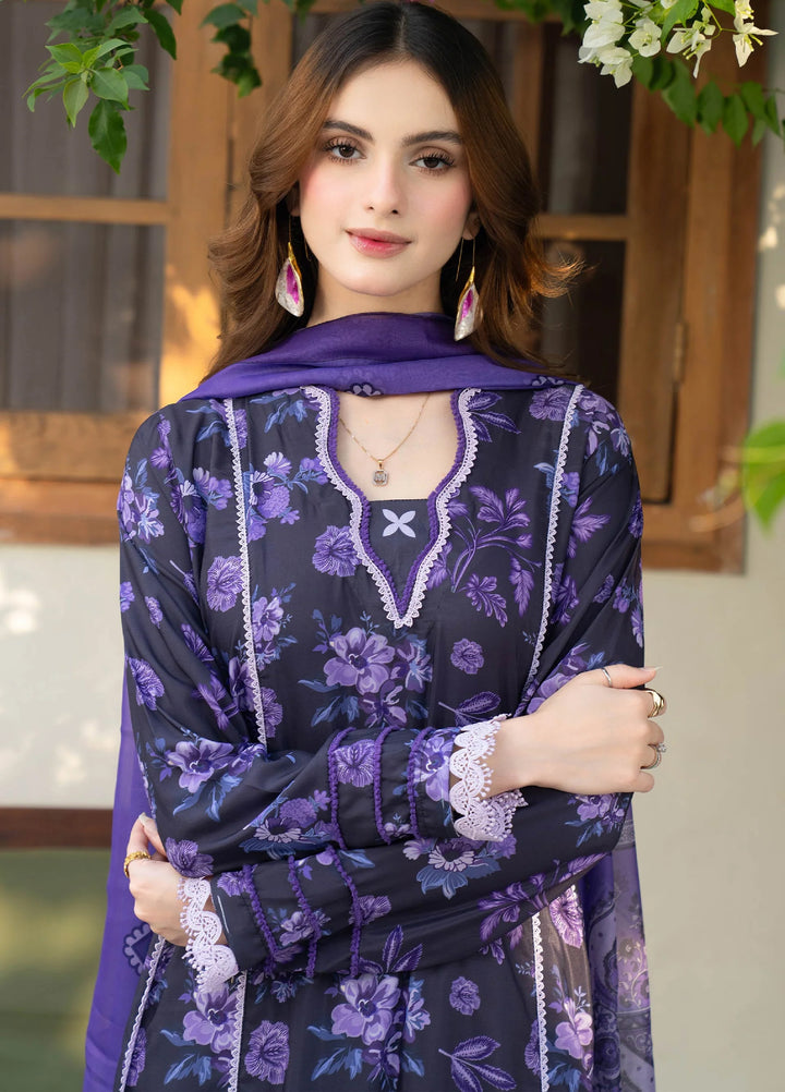 Mah e Noor Intermix by Panache 3 Piece Raw silk Amaris - Winter Collection