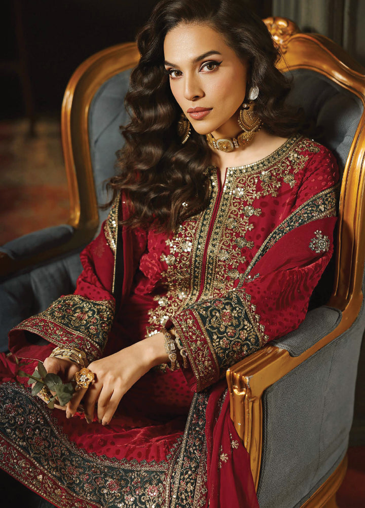 Signora by Charizma Unstitched Velvet Embroidered Suits 3 Piece CRZ25SV CVT5-10 - Festive Collection