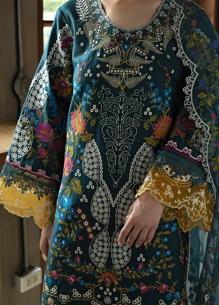 Mon Tresor by Esmel Unstitched Embroidered Luxury Lawn 3 Piece Suit EML26UMT D9-Lumi - Summer Collection