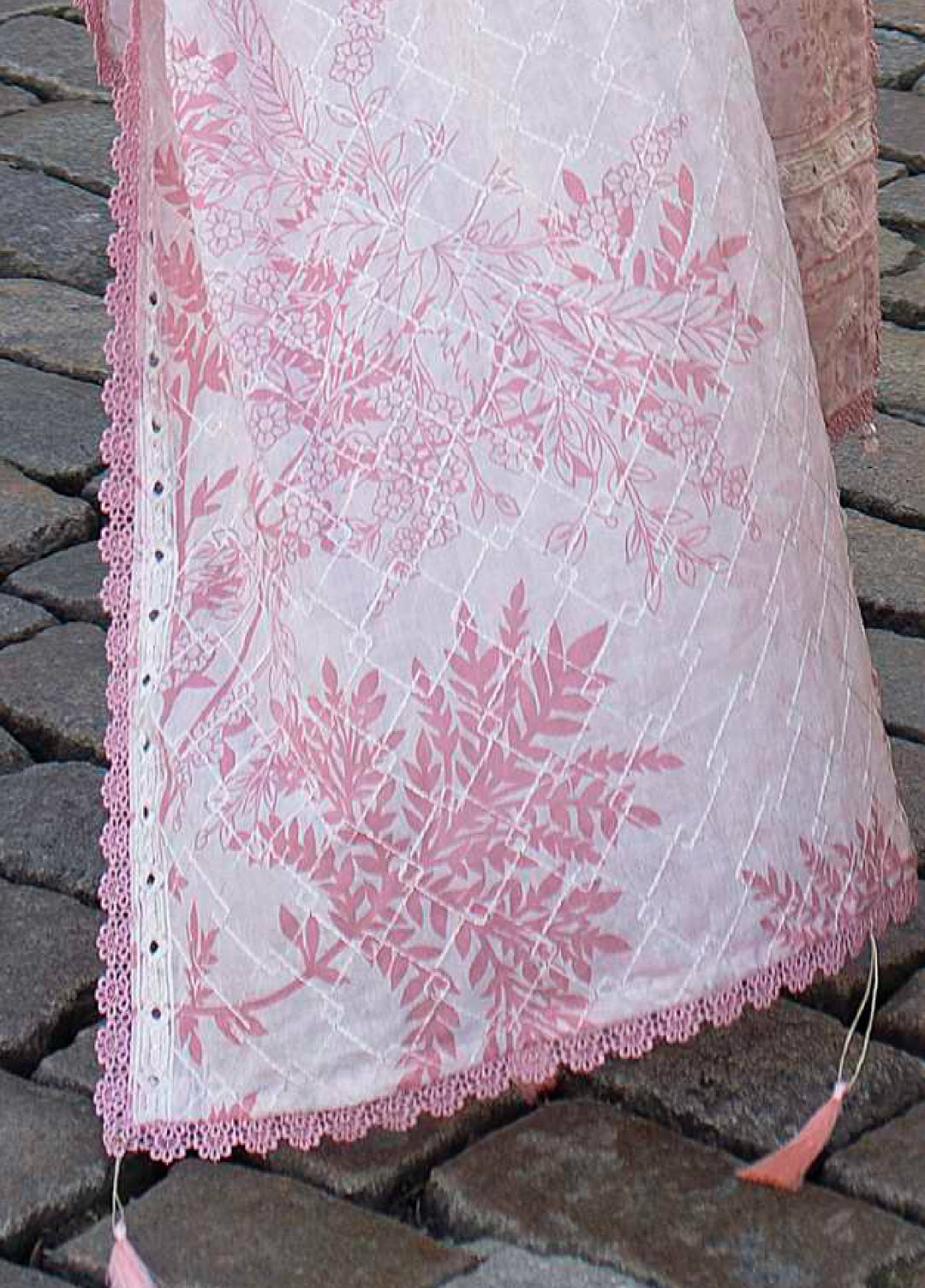 AL Zohaib Dhagakari Unstitched Embroidered Lawn 3 Piece Suit AZ26UD D-4 - Summer Collection