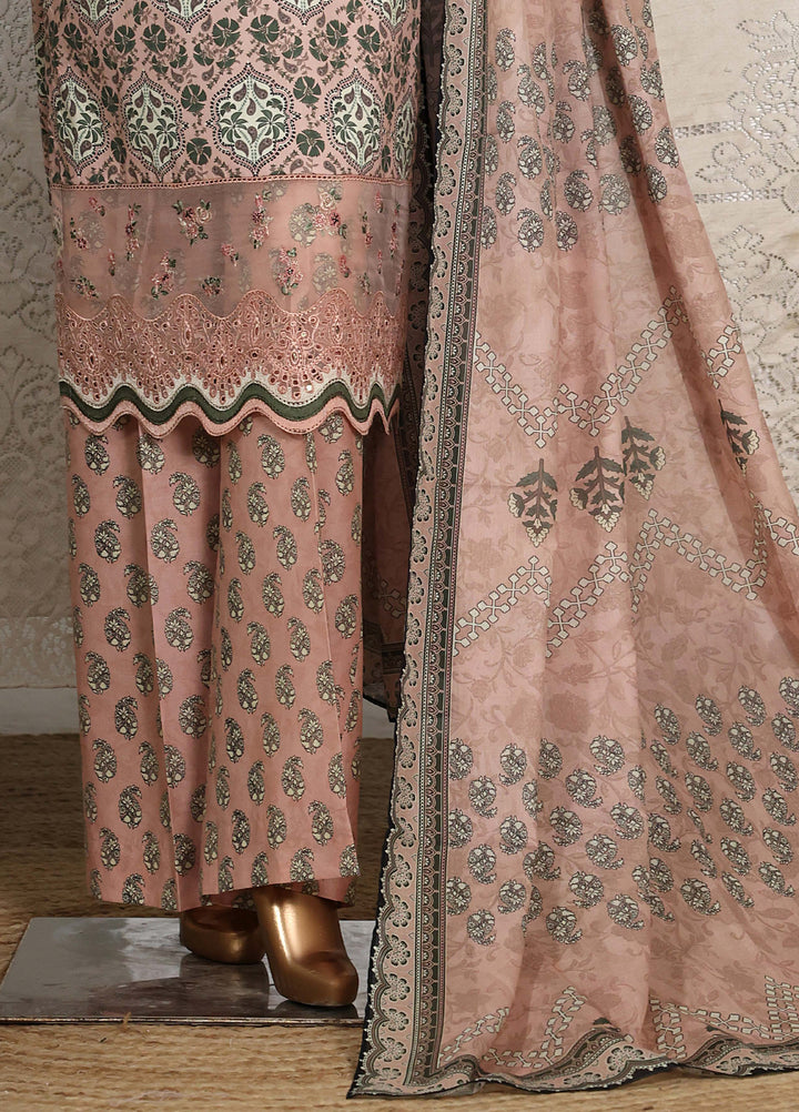 Guldozi by HZ Textiles RTW Embroidered Lawn 3 Piece Suit CPE-3P-022 - Summer Collection