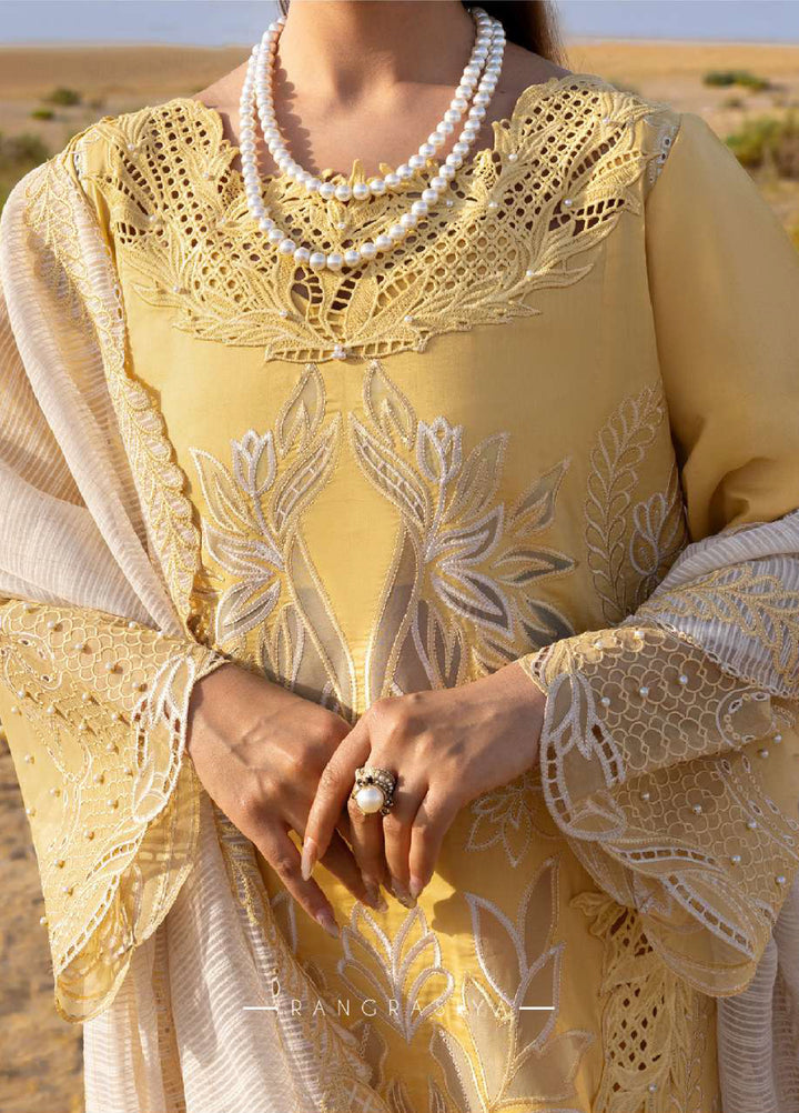 Rang Rasiya Premium Unstitched Embroidered Lawn 3 Piece Suit RR26UP D-6 Hoorain - Festive Collection