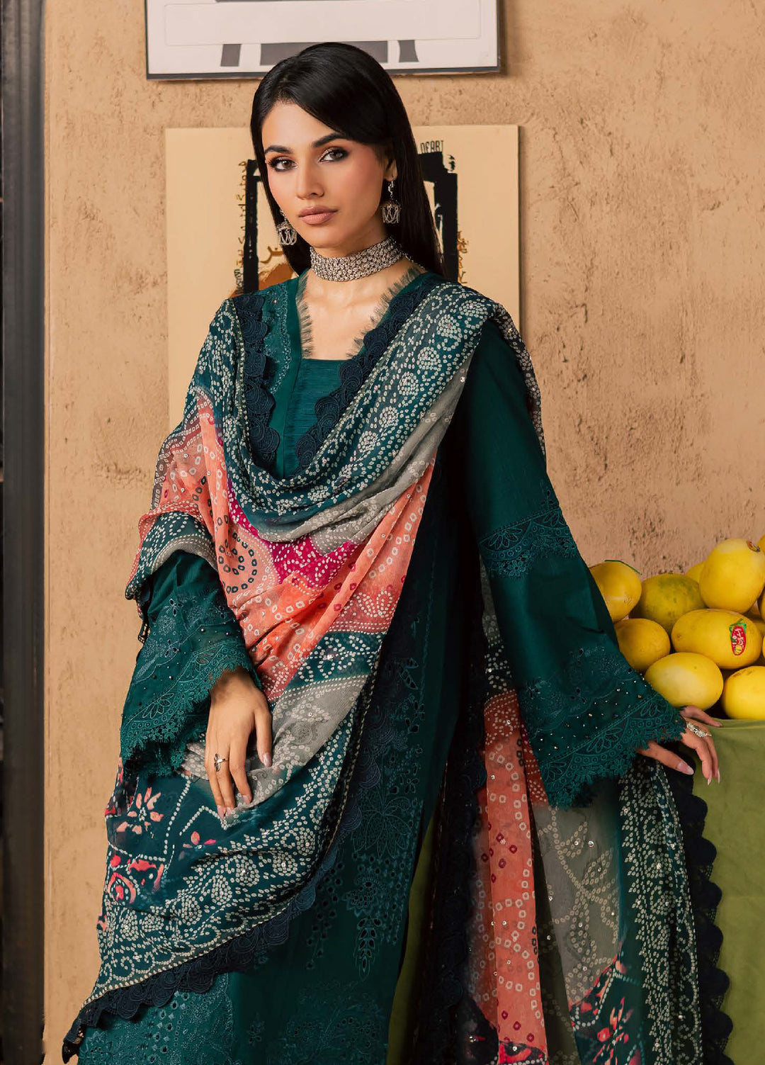 Bazar by Nureh Unstitched Embroidered Chikankari Lawn 3 Piece Suit NU26UBL NE-244 - Festive Collection