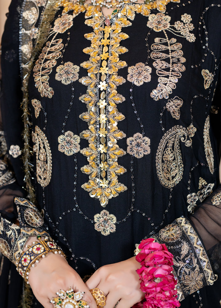 Maah-e-Noor Raum by Sarb Unstitched Embroidered Bamber Chiffon 3 Piece Suit RS26UMN MWF-06 - Wedding Collection
