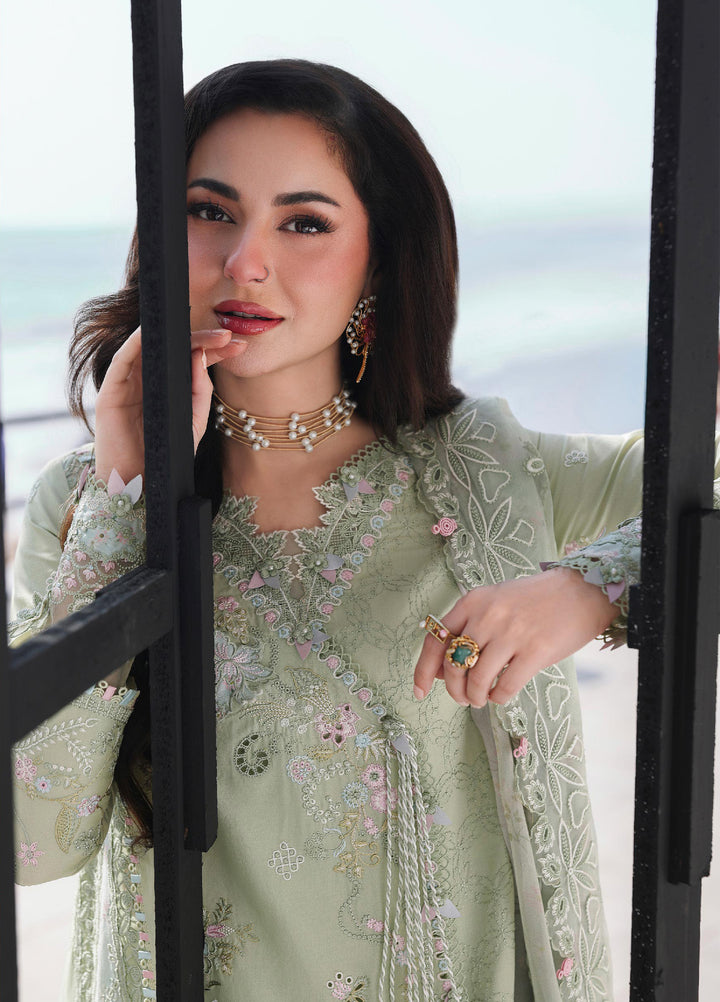 Sahil by Qalamkar Unstitched Embroidered Luxury Lawn 3 Pcs Suit QLK26US SA-12 Jiya - Summer