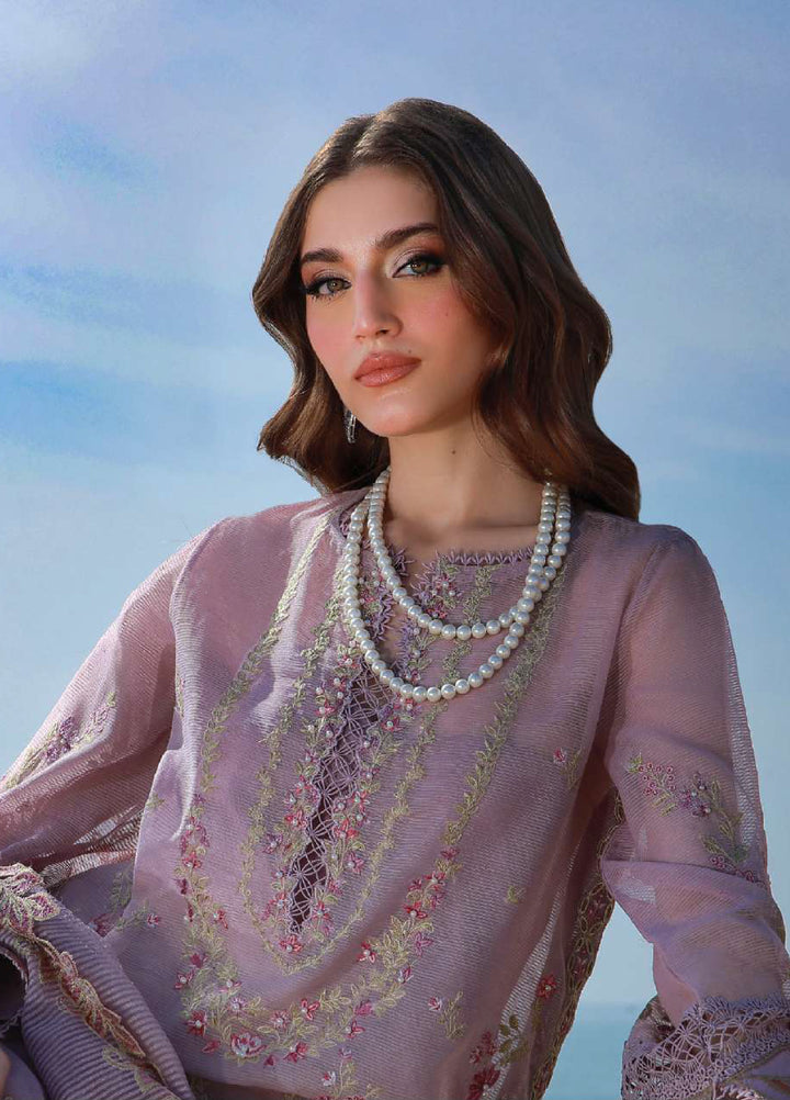 Rang Rasiya Premium Unstitched Embroidered Net 3 Piece Suit RR26UP D-4 Parisa - Festive Collection