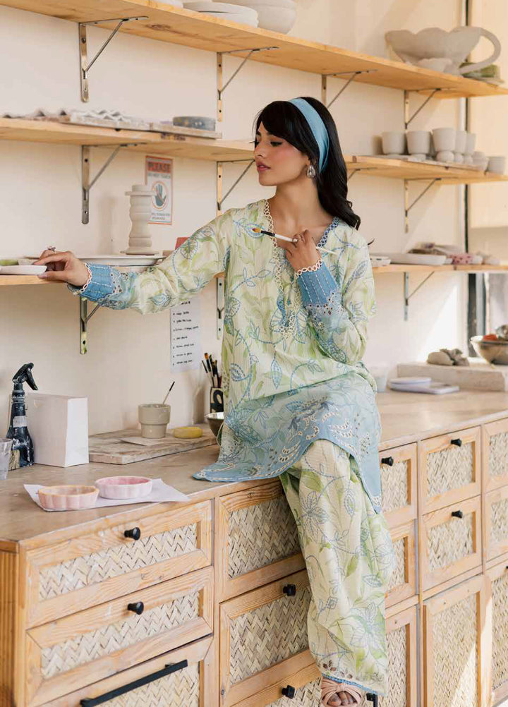 Ballerina by Nureh Unstitched Printed Chikankari Lawn 3 Piece Suit NU26UBL NU2-195 - Summer Collection