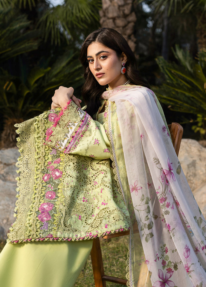 Elaf Premium Chikankari Unstitched Printed Lawn 3 Piece Suit EL26UPC ERC 2A HINA - Summer Collection