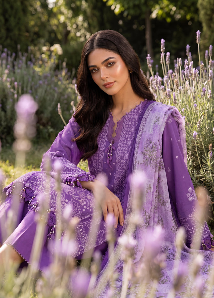 Zellbury Unstitched Embroidered Cotton 3 Piece Suit ZB26UCC WUC26E34074 - Casual Collection