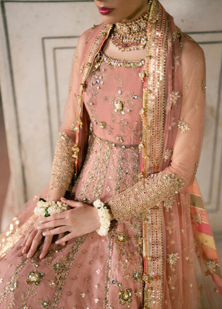 Zarlish Makhfi by Mohsin Naveed Ranjha Unstitched Embroidered Net Suits 3 Piece MNR25ZM Khusboo - Festive Collection