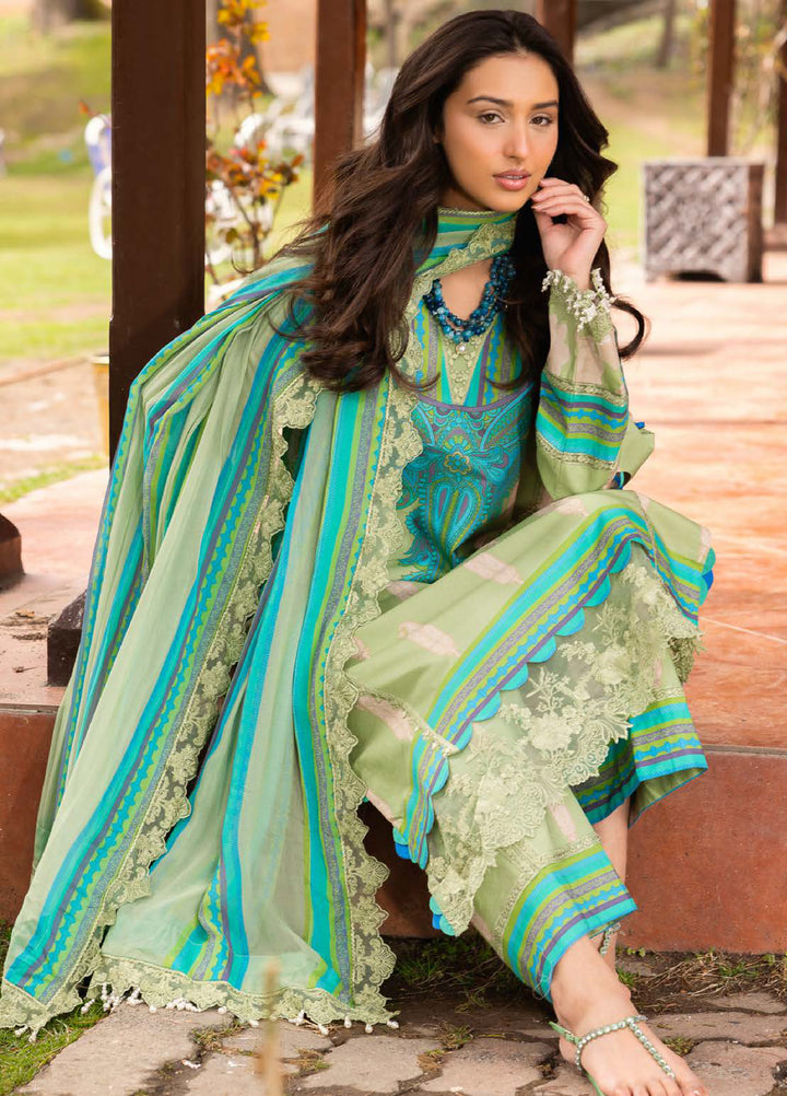 Rang e Bahar by Charizma Unstitched Embroidered Lawn 3 Piece Suit CHR26ULR CRB6-13 - Summer Collection