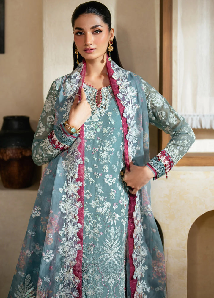 Xenia Formal Luxury Unstitched Embroidered Chiffon Suits 3 Piece XE25FL D-09 Elysia - Formals Collection