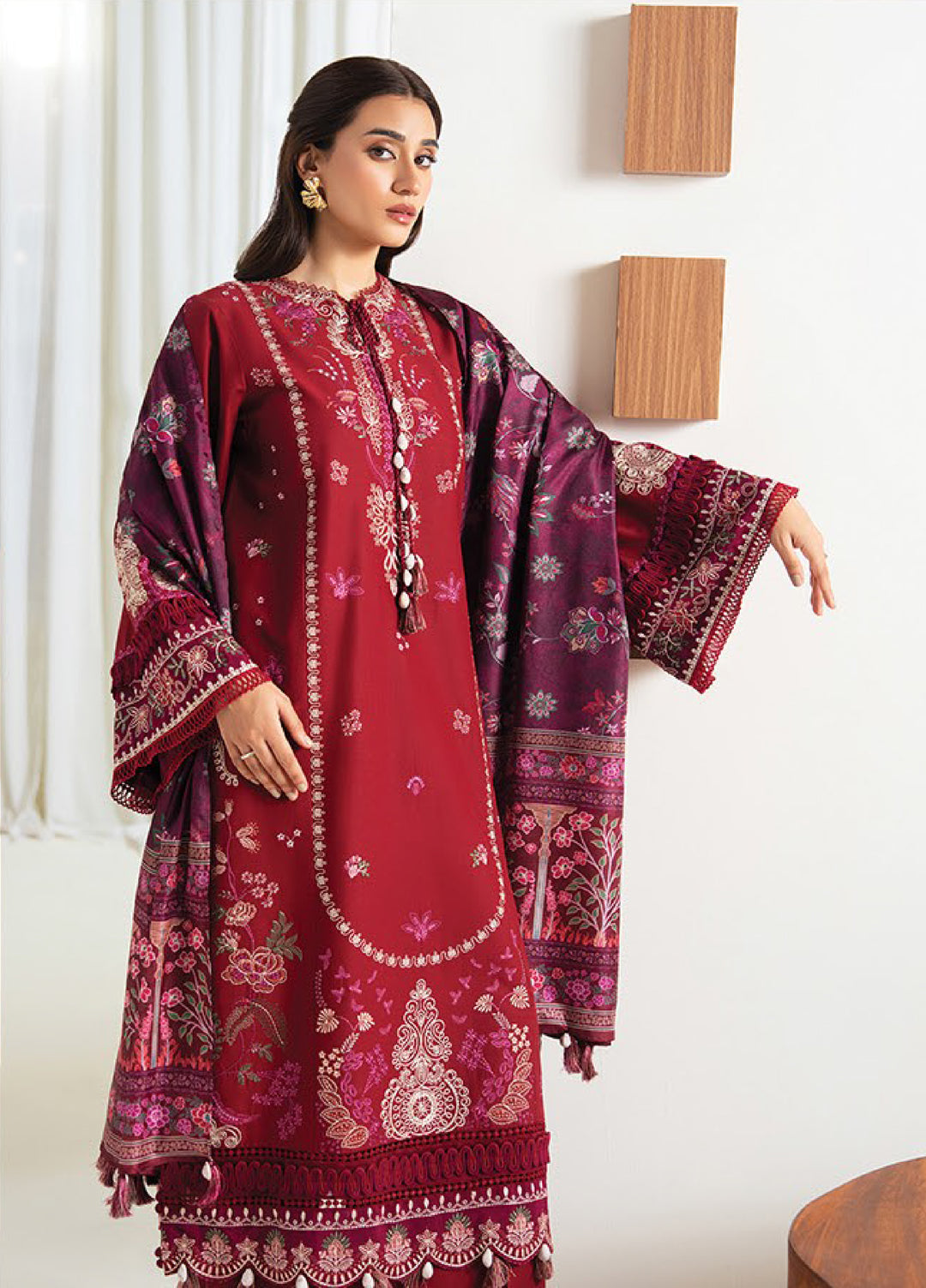 Namah by Xenia Formals Unstitched Embroidered Lawn 3 Piece Suit XF26UNL 07 - EMBRACE - Festive Collection