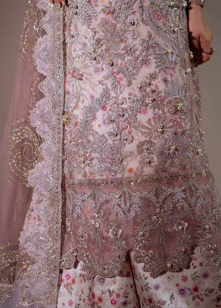 Elaya Luxury by Nureh Unstitched Net Embroidered 3 Piece Suit NU26EL NEL-85 - Festive  Collection