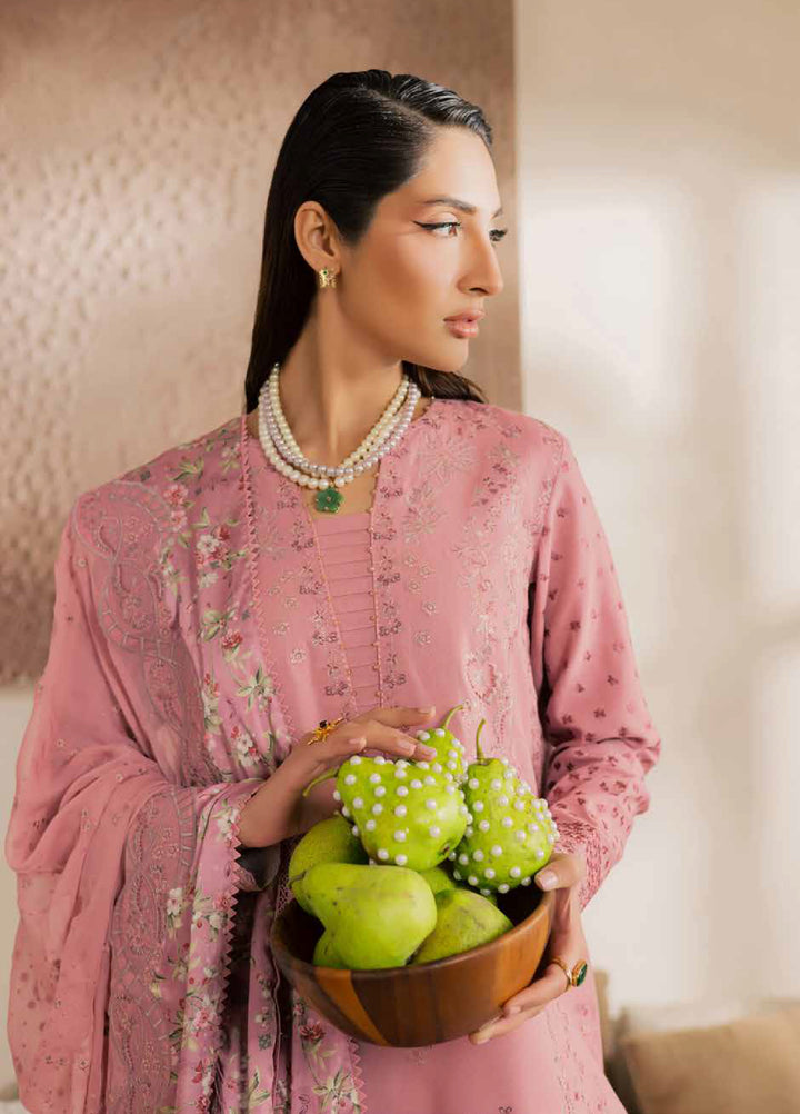 Nureh Exclusive Unstitched Lawn Karandi Embroidered 3 Piece Suit NU26UE NE-216 - Spring Collection