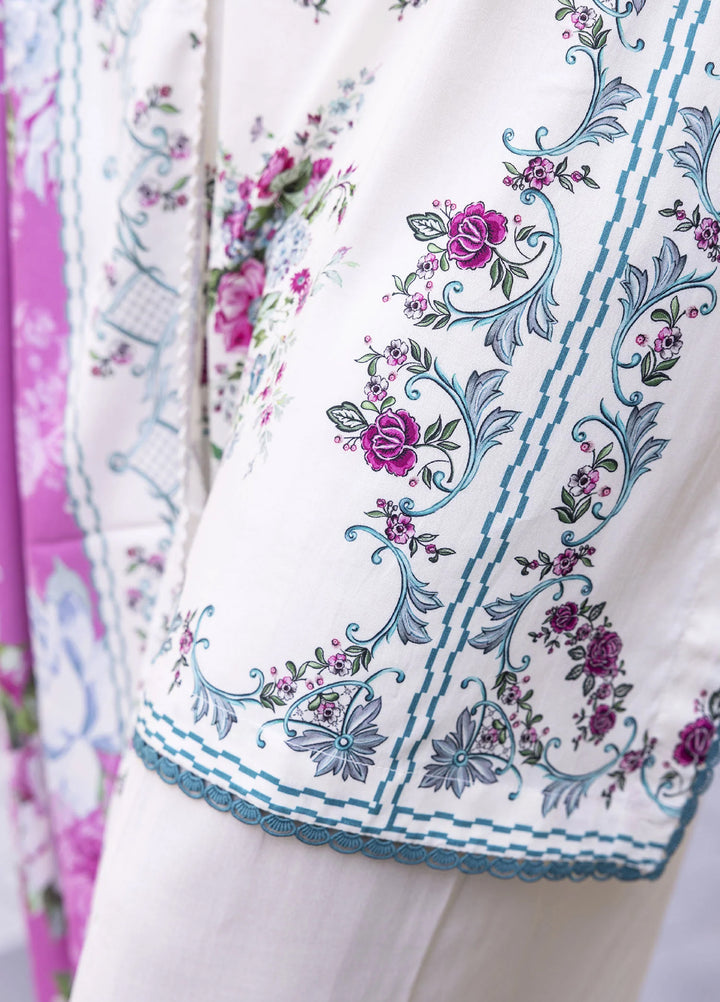 Meerak Women Pret Premium Embroidered Linen 3 Piece Olivia - Winter Collection