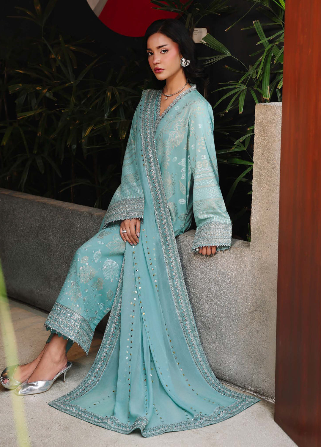 Maya by Nureh Unstitched Embroidered Jacquard 3 Piece Suit NU26UJM NJ-108 - Casual Collection