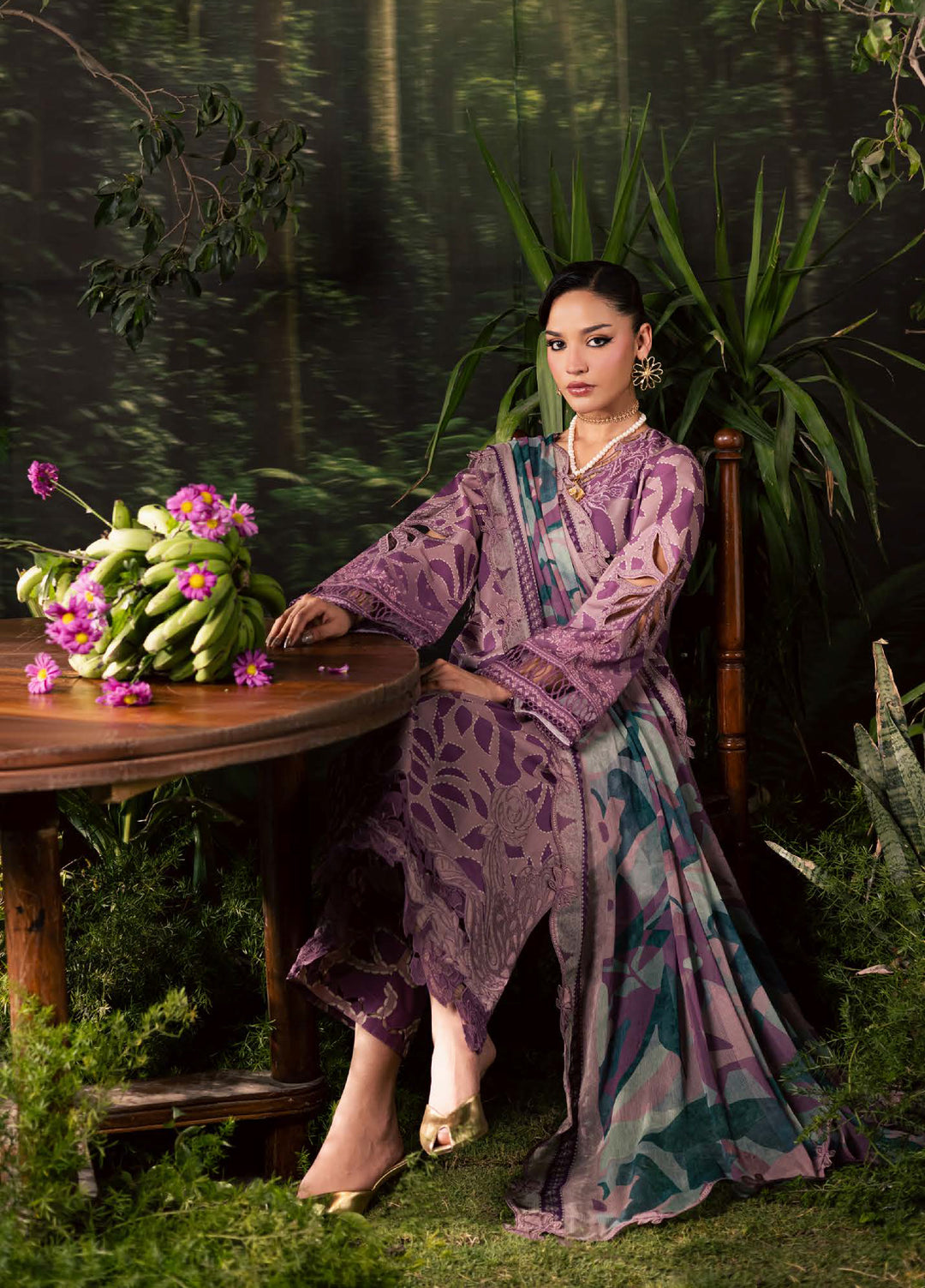 Daily Delight by Nureh Unstitched Embroidered Lawn 3 Piece Suit NU26UDDL DD-26 - Summer Collection