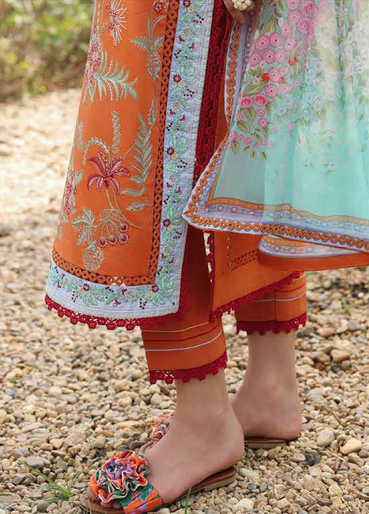 The Secret Garden by Mushq Unstitched Embroidered Lawn 3 Piece Suit MU26USG Rosearie Dream HUNSS260409 - Festive Collection