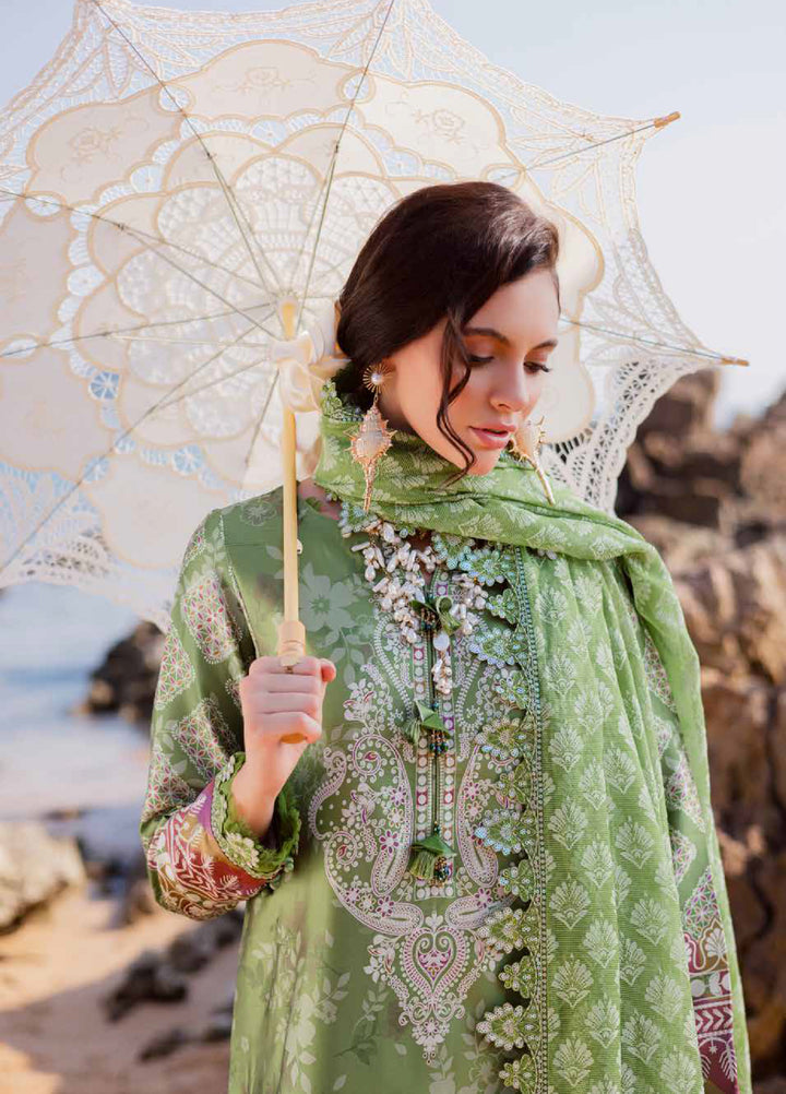 Nureh Unstitched Embroidered Silk 3 Piece Suit NU26US S-23 - Festive Collection
