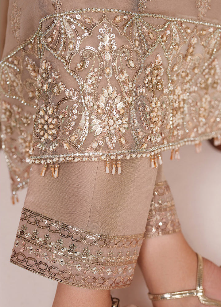 Aymal by Alizeh Fashion Unstitched Embroidered Chiffon 3 Piece Suit AFB26UA D-02 Cove - Festive Collection