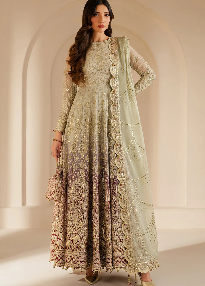 Jazmin Unstitched Chiffon Embroidered Suits 3 Piece JZ25CF JZ-WF25-01 - Festive Collection