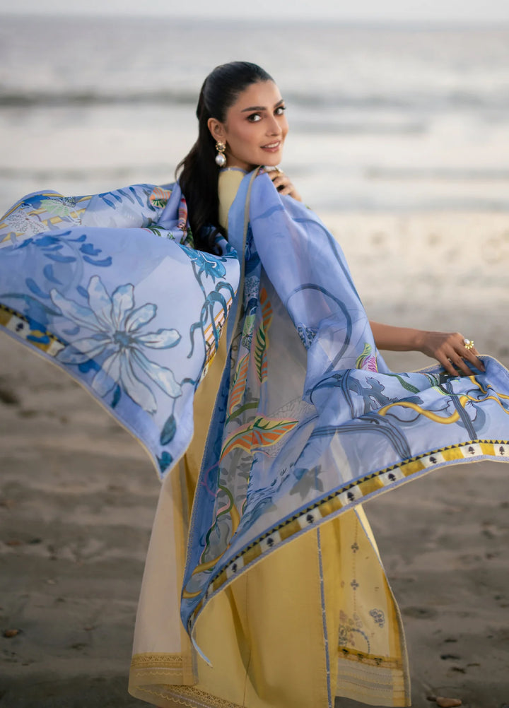 Afsanah by Seran Unstitched Embroidered Lawn 3 Piece Suit SN26UAVII D7-AREEN - Summer Collection