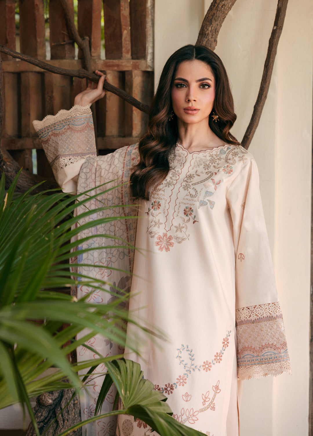 Zync by Florent Unstitched Embroidered Lawn 3 Piece Suit FL26ULZ FZ-5A - Lawn Collection