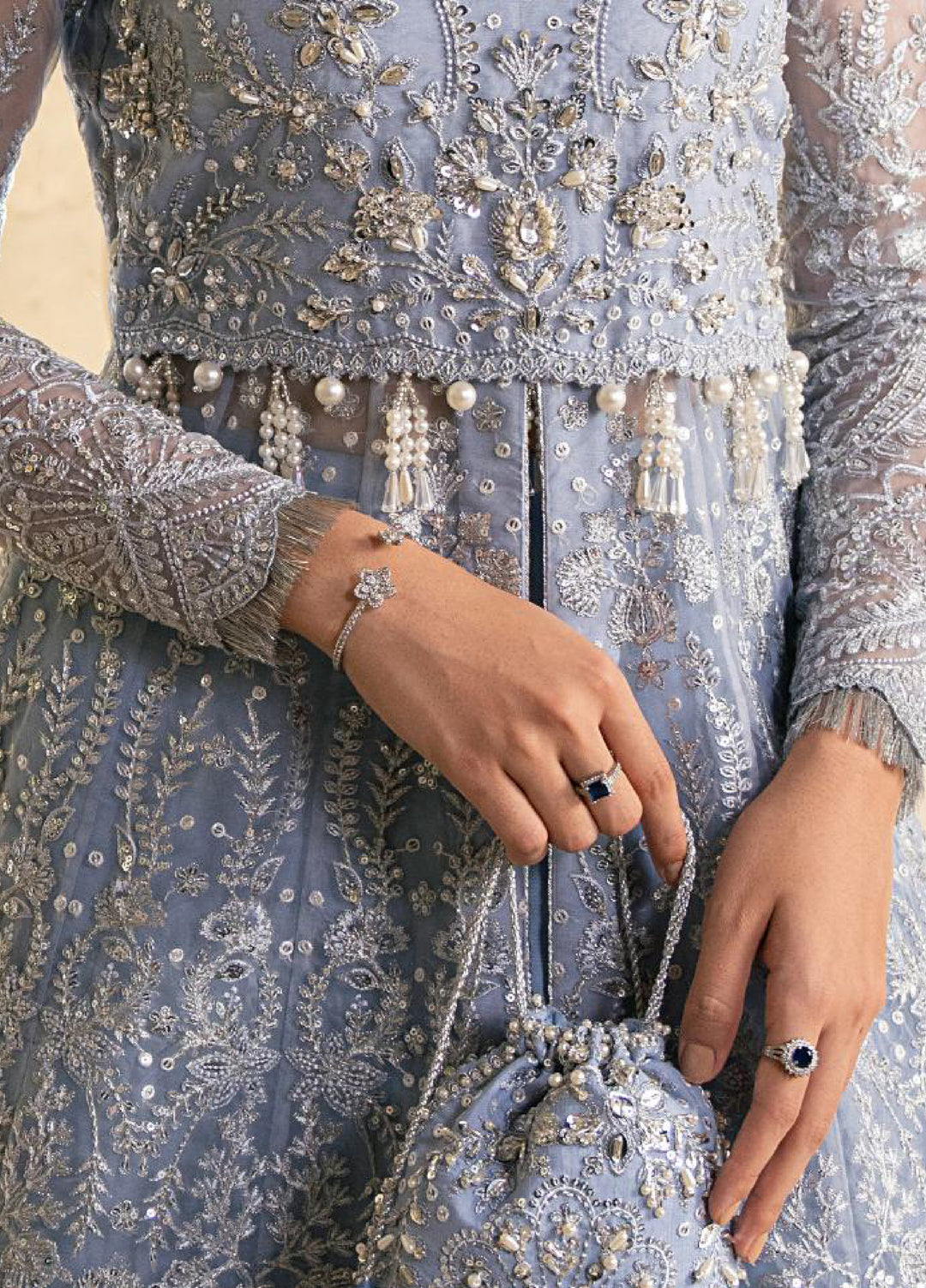 Azira by Gulaal Unstitched Luxury Embroidered Organza 3 peice GL25AF LFU-02 Zahira - Formals Collection