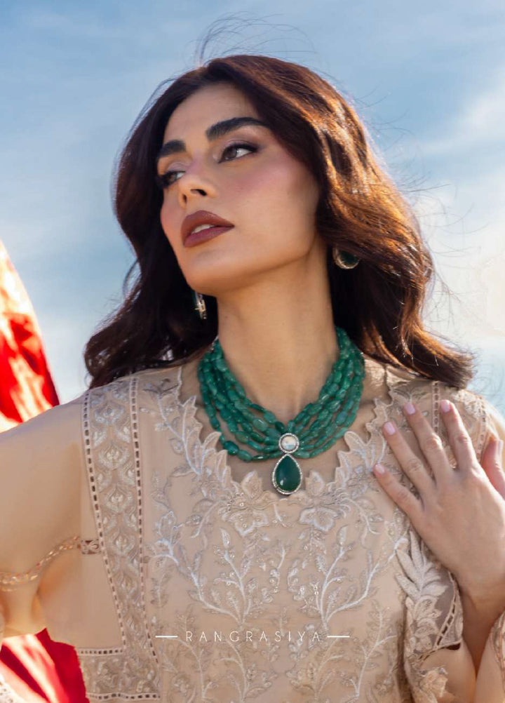 Rang Rasiya Premium Unstitched Embroidered Lawn 3 Piece Suit RR26UP D-5 Mayel - Festive Collection