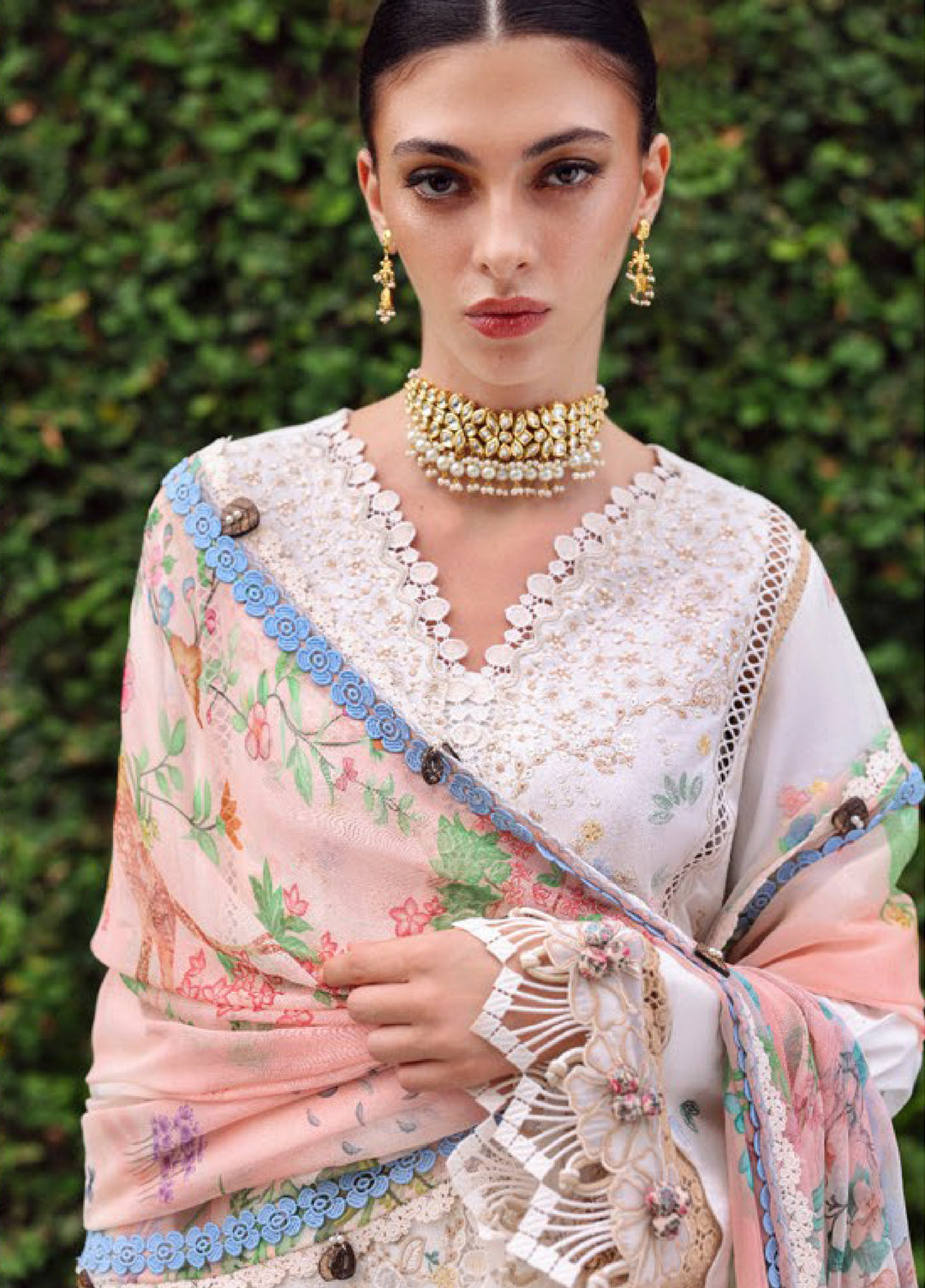 Lilas by Republic WomensWear Unstitched Embroidered Lawn 3 Piece Suit RW26ULL D-2A - Eid Collection