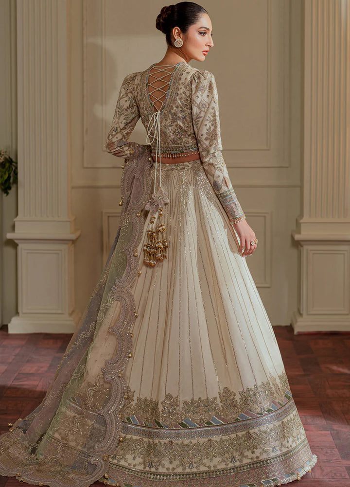 Chantelle by Baroque Unstitched Net Embroidered Suits 3 Piece BQ25FC CH13-06 - Festive Collection