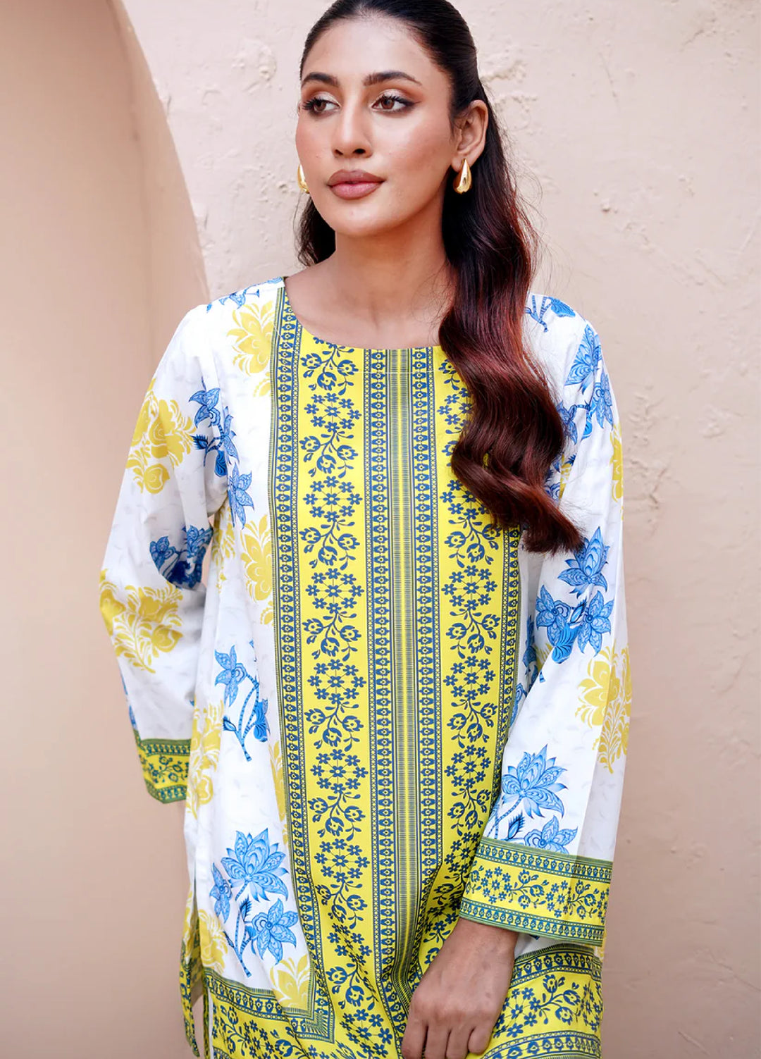 Nairah Women Pret Printed Crepe Suit NAH26PN Spring Bud - Spring Collection