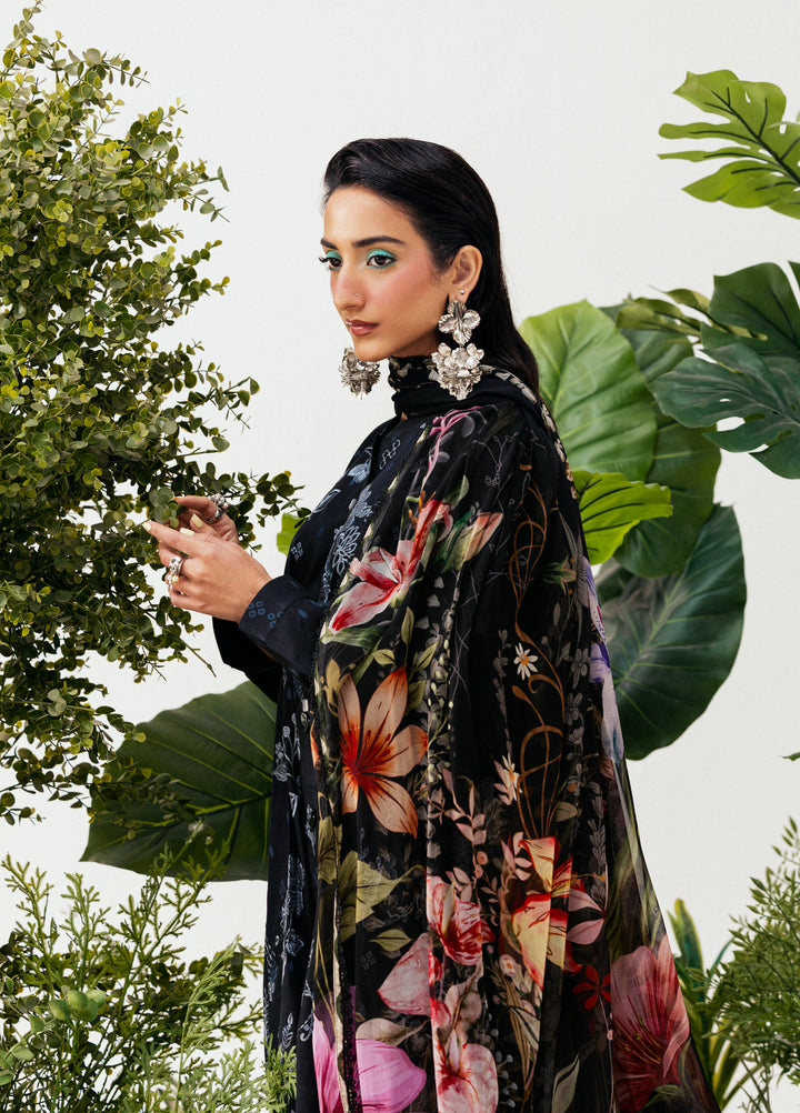 Zync by Florent Unstitched Embroidered Printkari Lawn 3 Piece Suit FL26UZP FZ-3B - Summer Collection